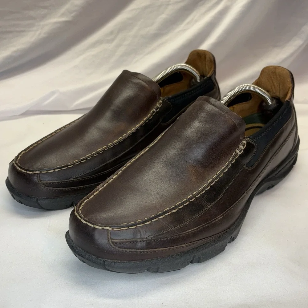 Timberland Smart Loafers Comfort Men's Brown Leather Slip-On Shoes Size 11 M